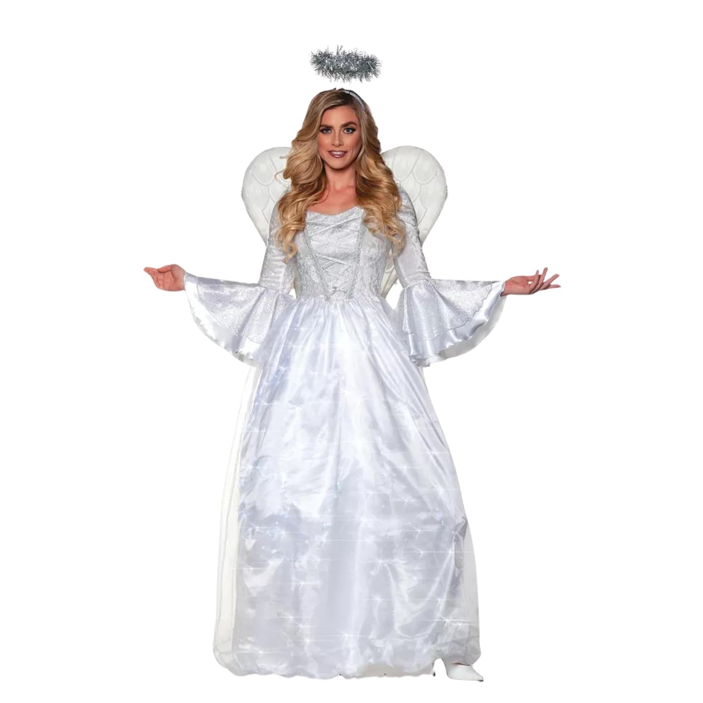 Heavenly Angel Adult Light Up Costume | Small