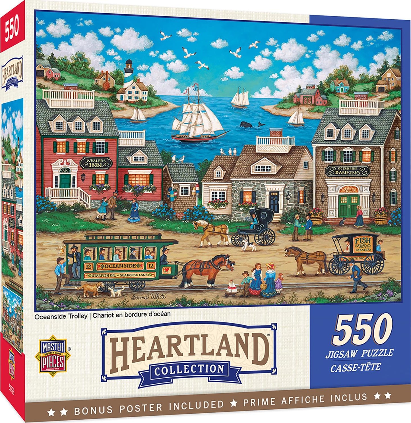 Oceanside Trolley 550 Piece Jigsaw Puzzle