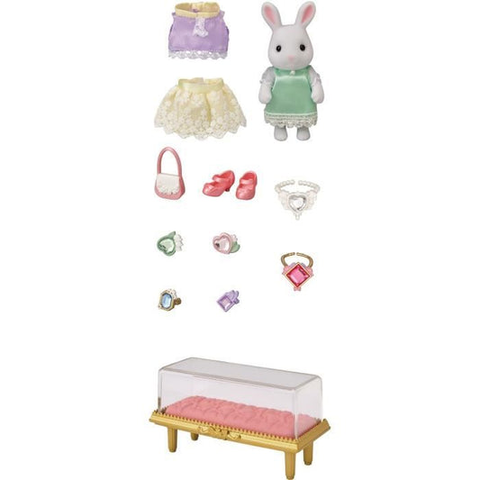 Sylvanian Families - The Snow Bunny Fashion Suitcase and Big Sister