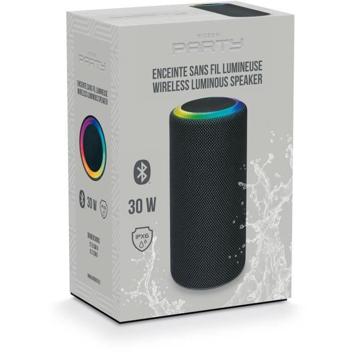 BIGBEN Party - Mainstream 2 wireless Bluetooth speaker - Light effects - IPX6 - 30W - USB-C