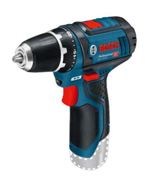 Bosch Professional drill GSR 12V-15 with 2 2Ah battery + charger + softbag
