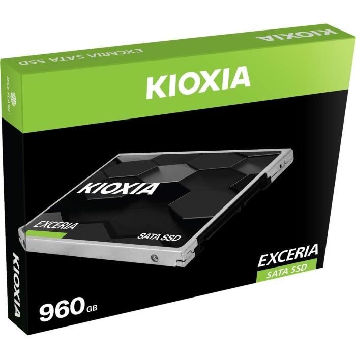 SSD - KIOXIA - EXCERIA - 960 GB, 2.5, 555 MB/s read, 540 MB/s write, 6 Gbit/s, for laptop
