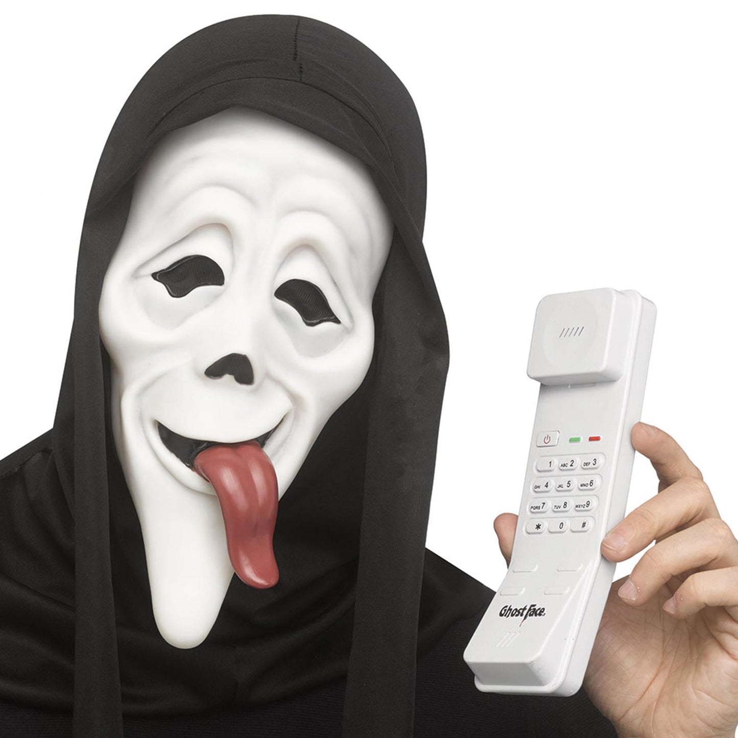 Scream WASSUP! Mask & Phone With Sound Costume Kit