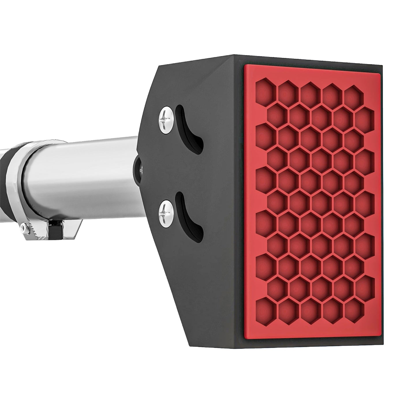 SPORTNOW Klimmzugstange für Türrahmen, verstellbar, ohne Bohren, Stahl, bis 200 kg, 75-92 x 10 x 7 cm, Schwarz/Rot