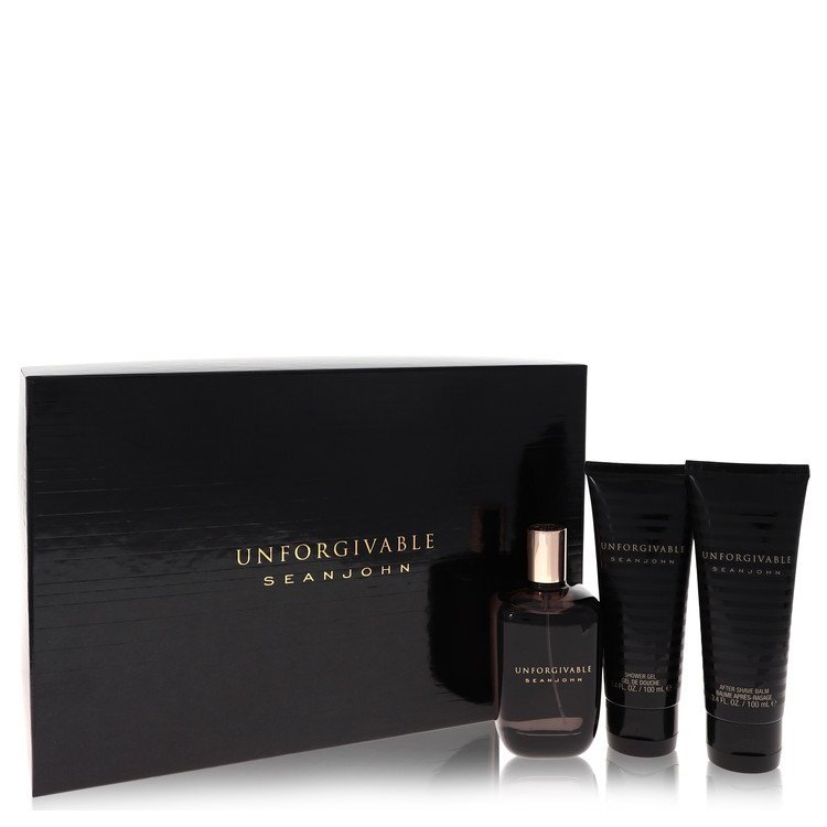 Unforgivable Gift Set By Sean John - Size: 4.2 oz Eau De Toilette Spray + 3.4 oz Shower Gel + 3.4 oz After Shave Balm
