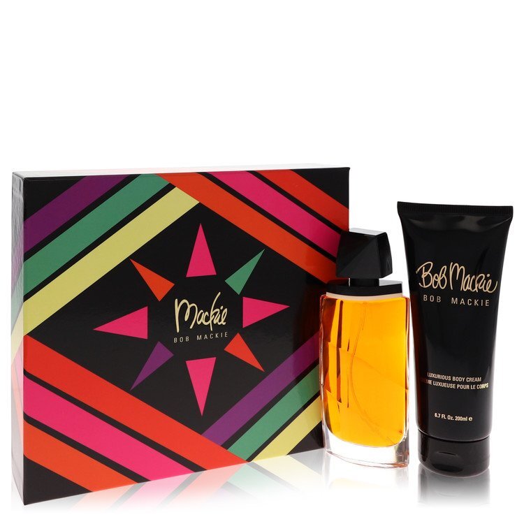 Mackie Gift Set By Bob Mackie - Size: 3.4 oz Eau De Toilette Spray + 6.8 oz Body Cream