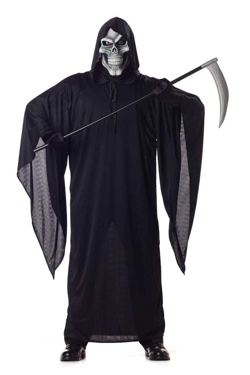 Grim Reaper Robe Costume & Mask Adult Large 42-44
