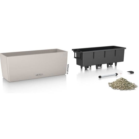 Jardiniere - Balconera color 50 - Complete kit - Sand brown - 8 L - LECHUZA