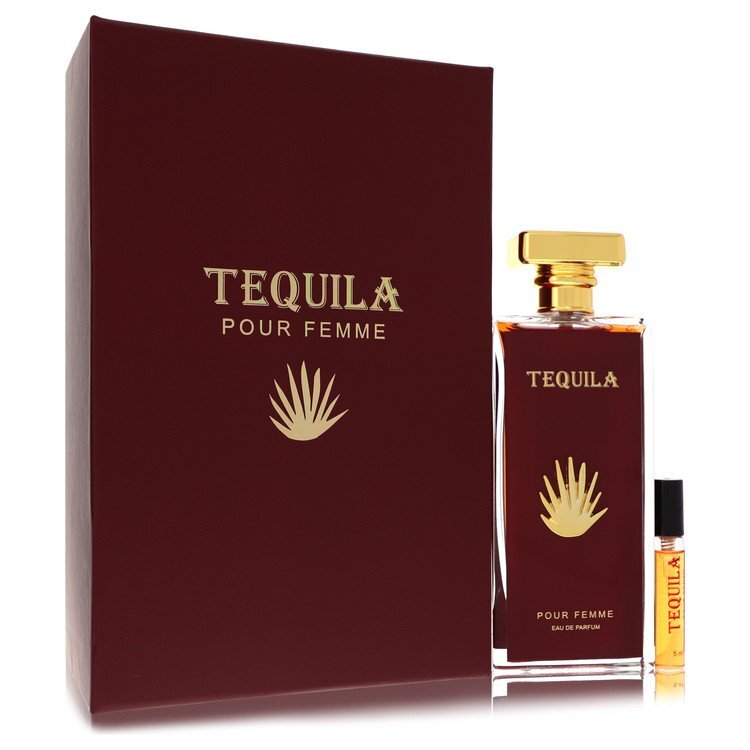 Tequila Pour Femme Red Eau De Parfum Spray + Free .17 oz Mini EDP Spray By Tequila Perfumes - Size: 100 ml Eau De Parfum Spray + Free .17 oz Mini EDP Spray