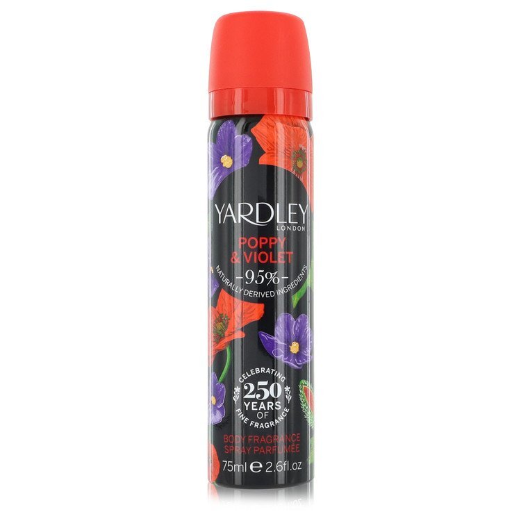 Yardley Poppy & Violet Body Fragrance Spray By Yardley London - Size: 77 ml Body Fragrance Spray