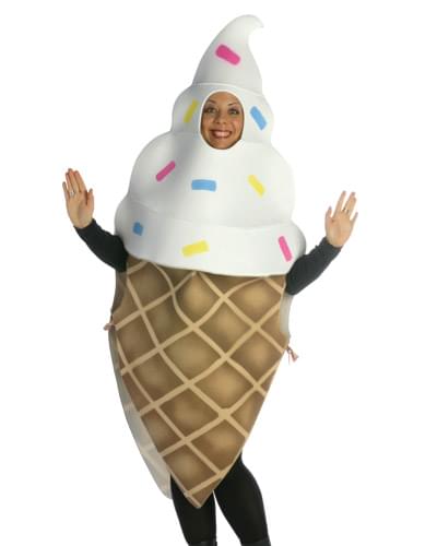 Ice Cream Cone Adult Costume Standard