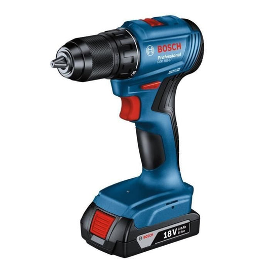 Bosch Professional GSR 18V ??drill drill + 2 batteries 2.0Ah + charger + 82 pieces, in L-CASE