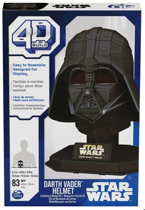 Spin Master Puzzle 4D Build Star Wars Star Wars Darth Vader Helmet 3D model figurine to assemble