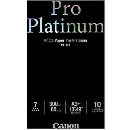 CANON Pack of 1 Photo Paper Platinum Pro 300g / m2 - PT-101 - A3 + - 10 Sheets