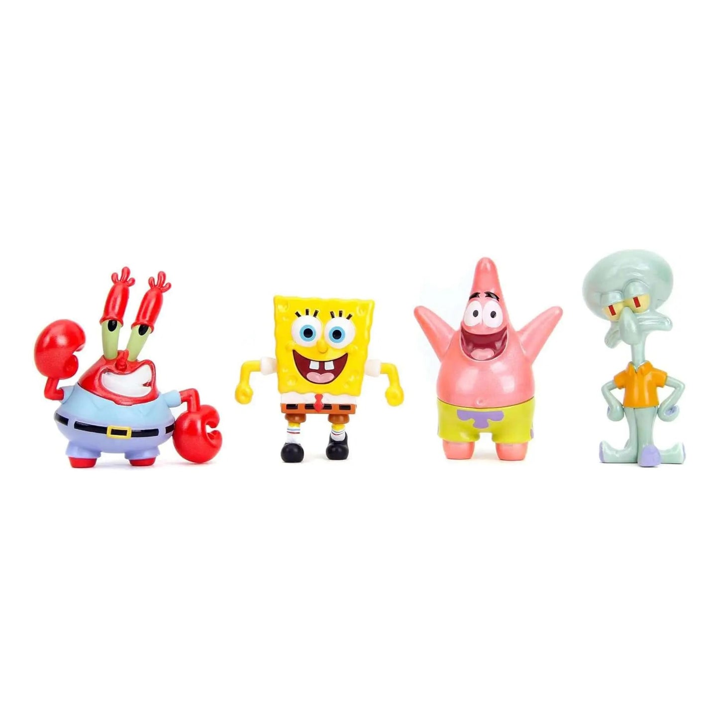Spongebob 2.5 Inch Die-Cast Figure 4-Pack | SpongeBob, Patrick, Squidward, Krabs