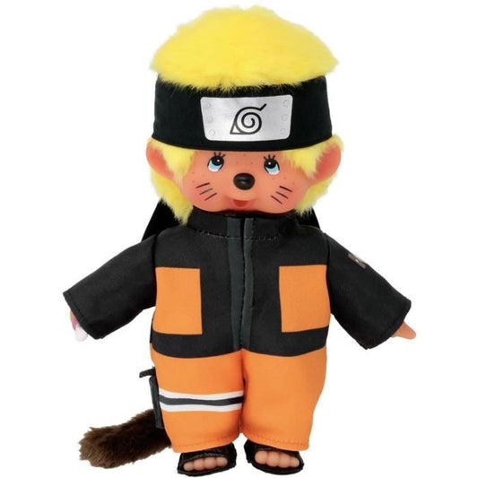 Bandai - Monchhichi - Monchhichi Naruto Shippuden plush toy - 20 cm soft plush toy for children and adults - SE241088
