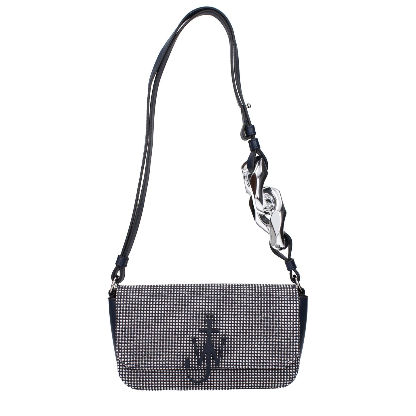 Blue Fabric Shoulder Bag