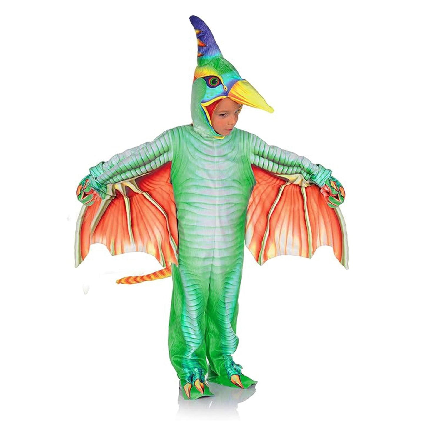 Light Blue Pterodactyl Printed Child Costume | Medium