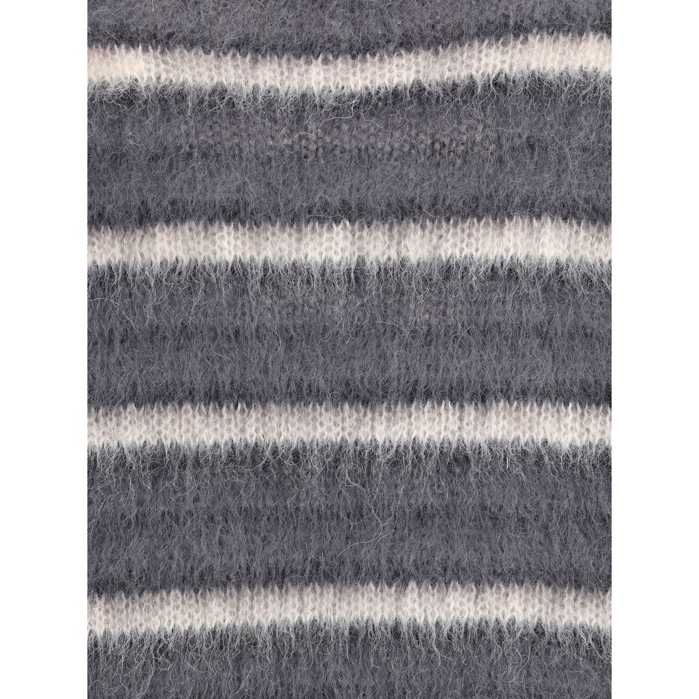 Gray Mohair Sweatshirt
