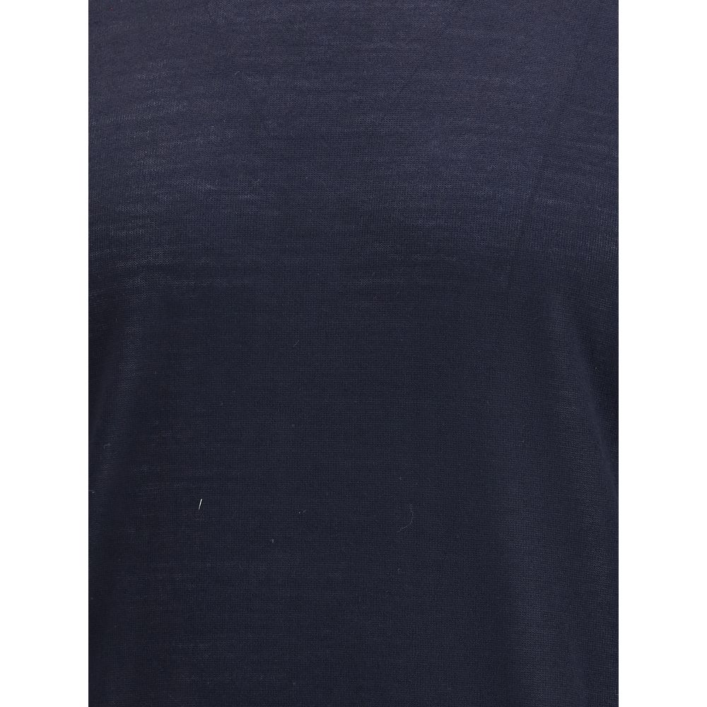 Blue Fleece Wool Sweatshirt