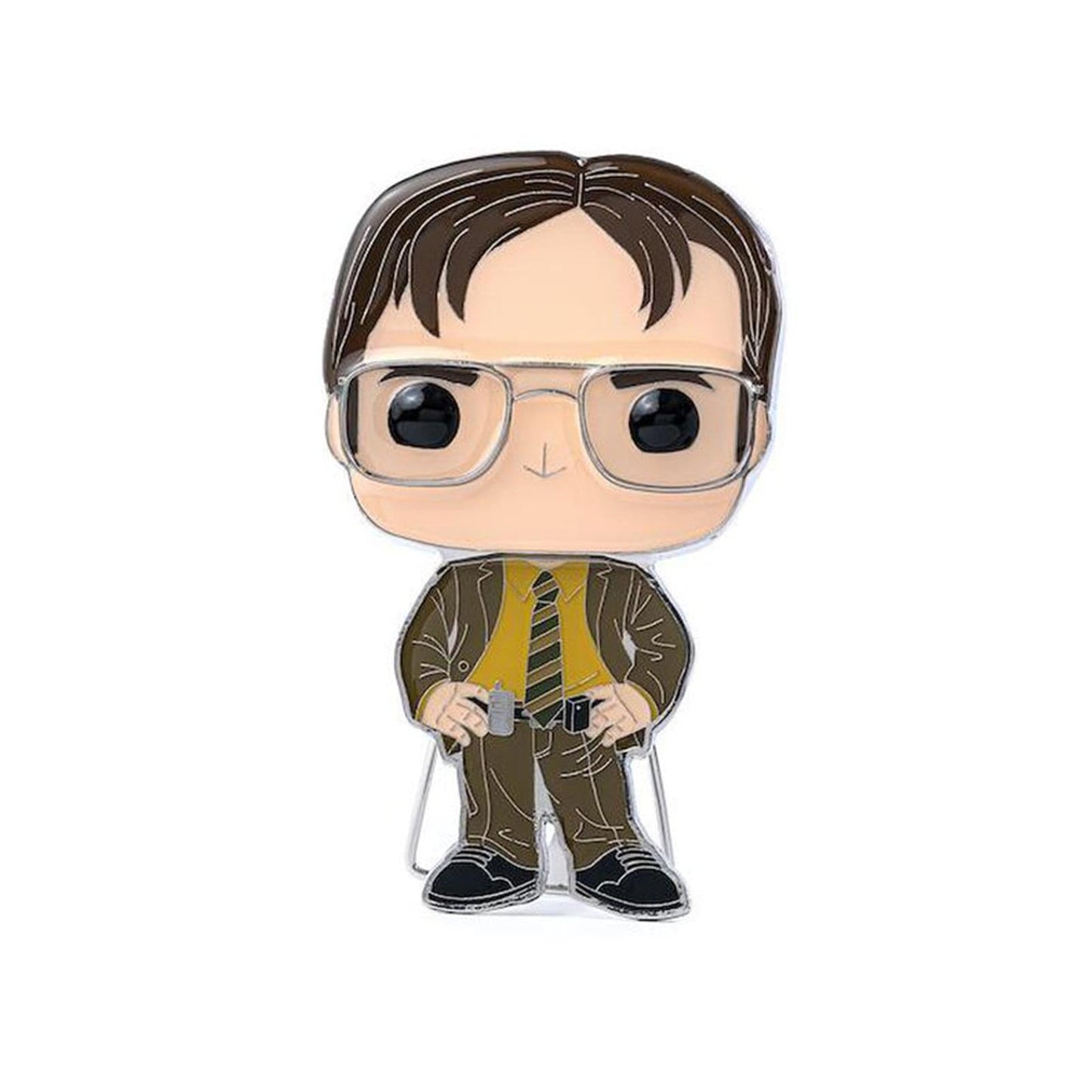 The Office 3 Inch Funko POP Pin | Dwight Shrute