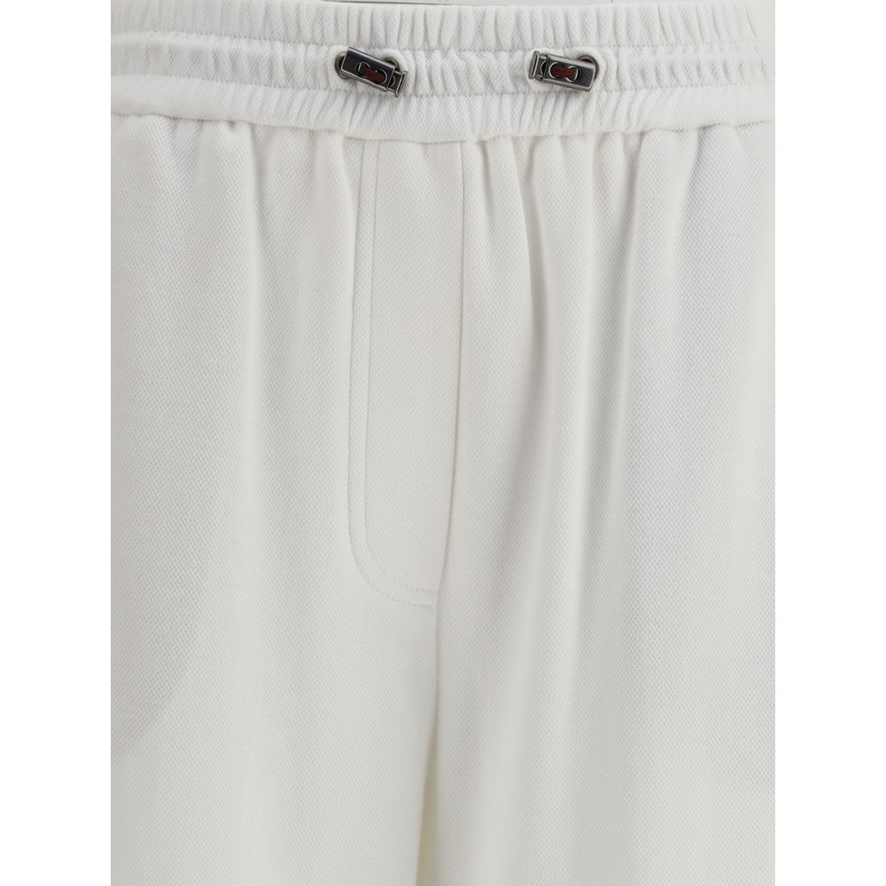 White Cotton Joggers (Workout Pants)