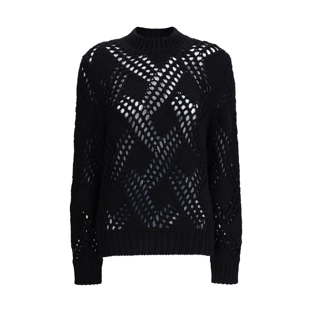 Black Fleece Wool Sweatshirt