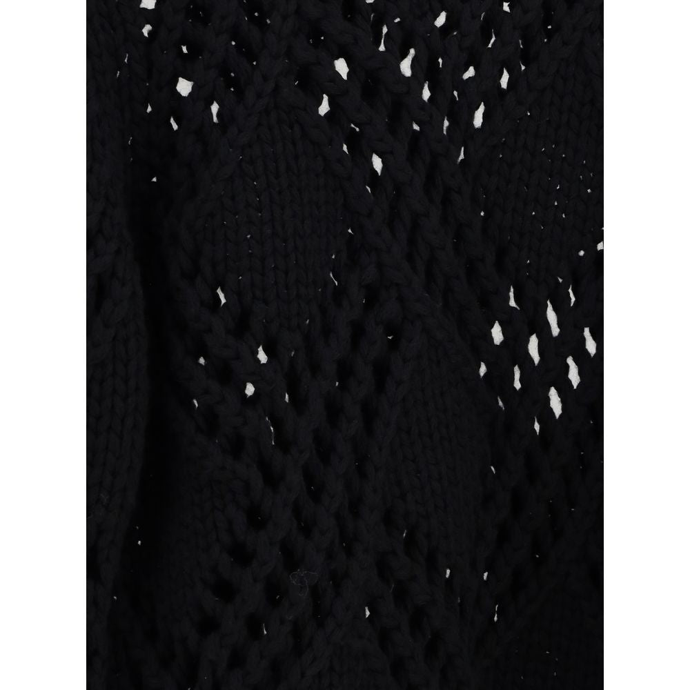 Black Fleece Wool Sweatshirt