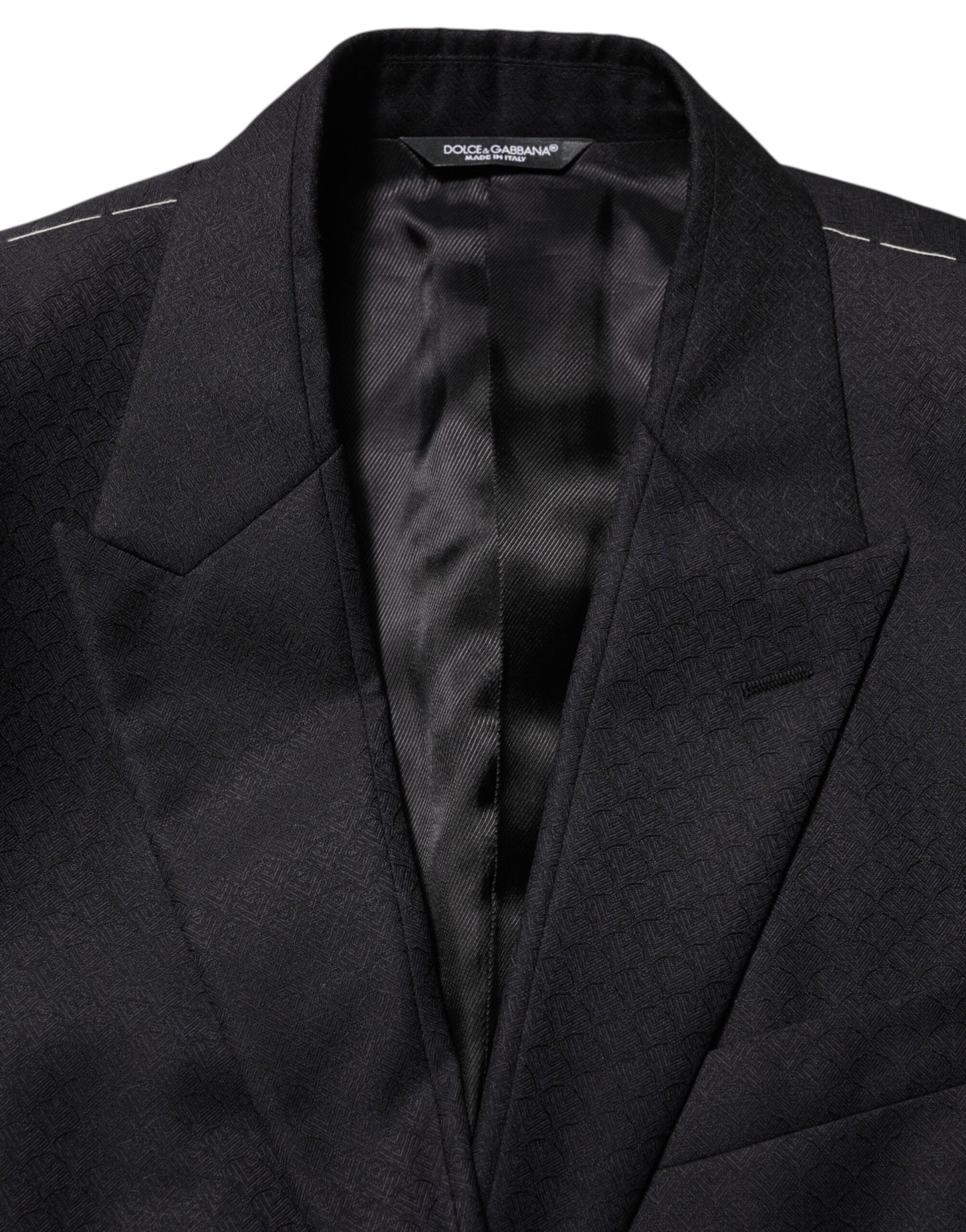 Black Wool 2 Buttons Suit Jacket Men Blazer