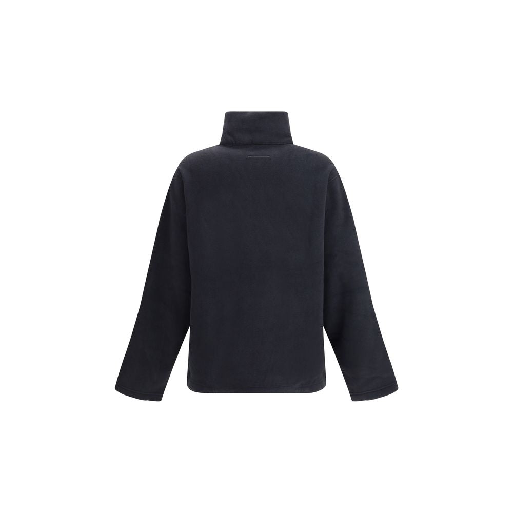 Black Polyester Sweatshirt