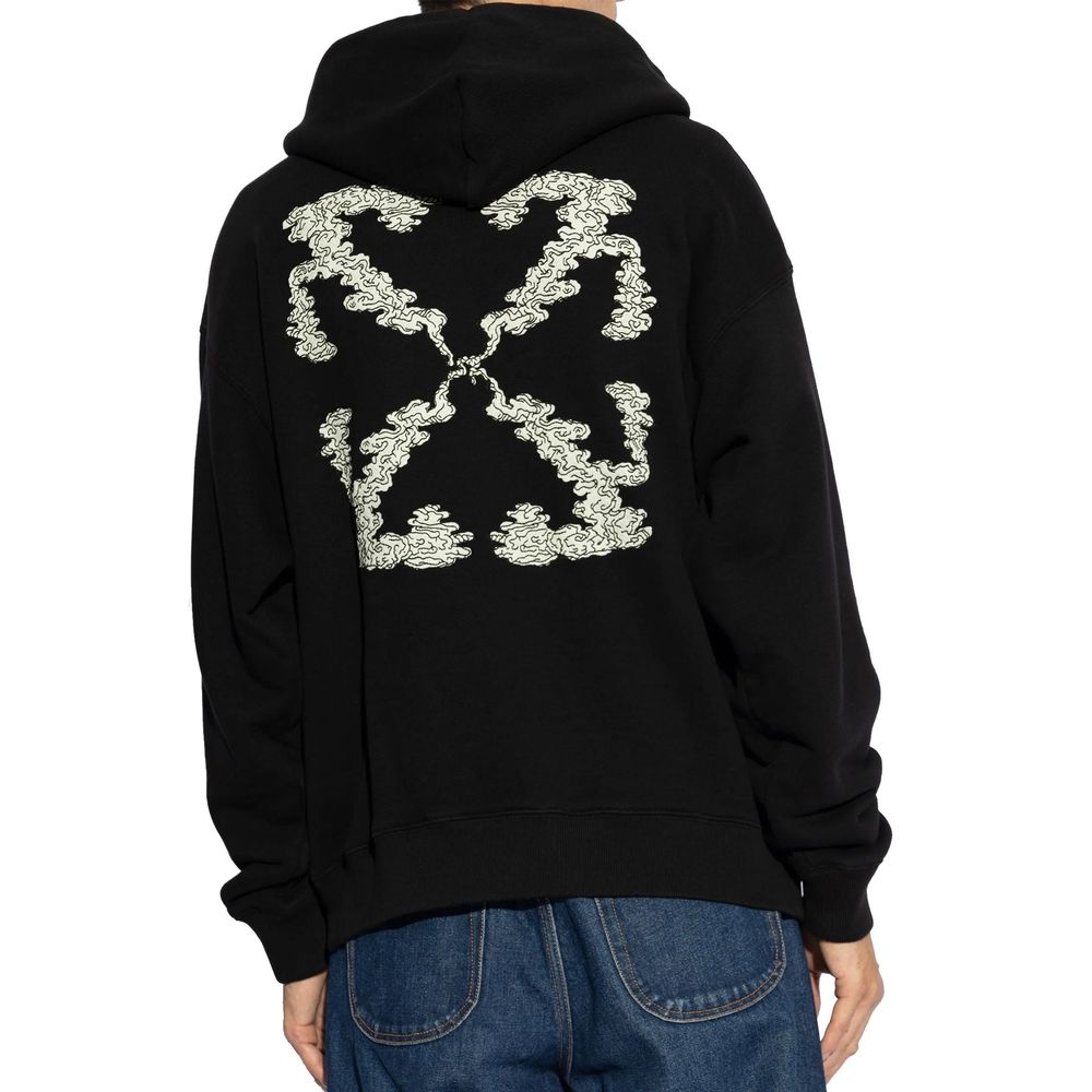 Black Cotton Sweatshirt
