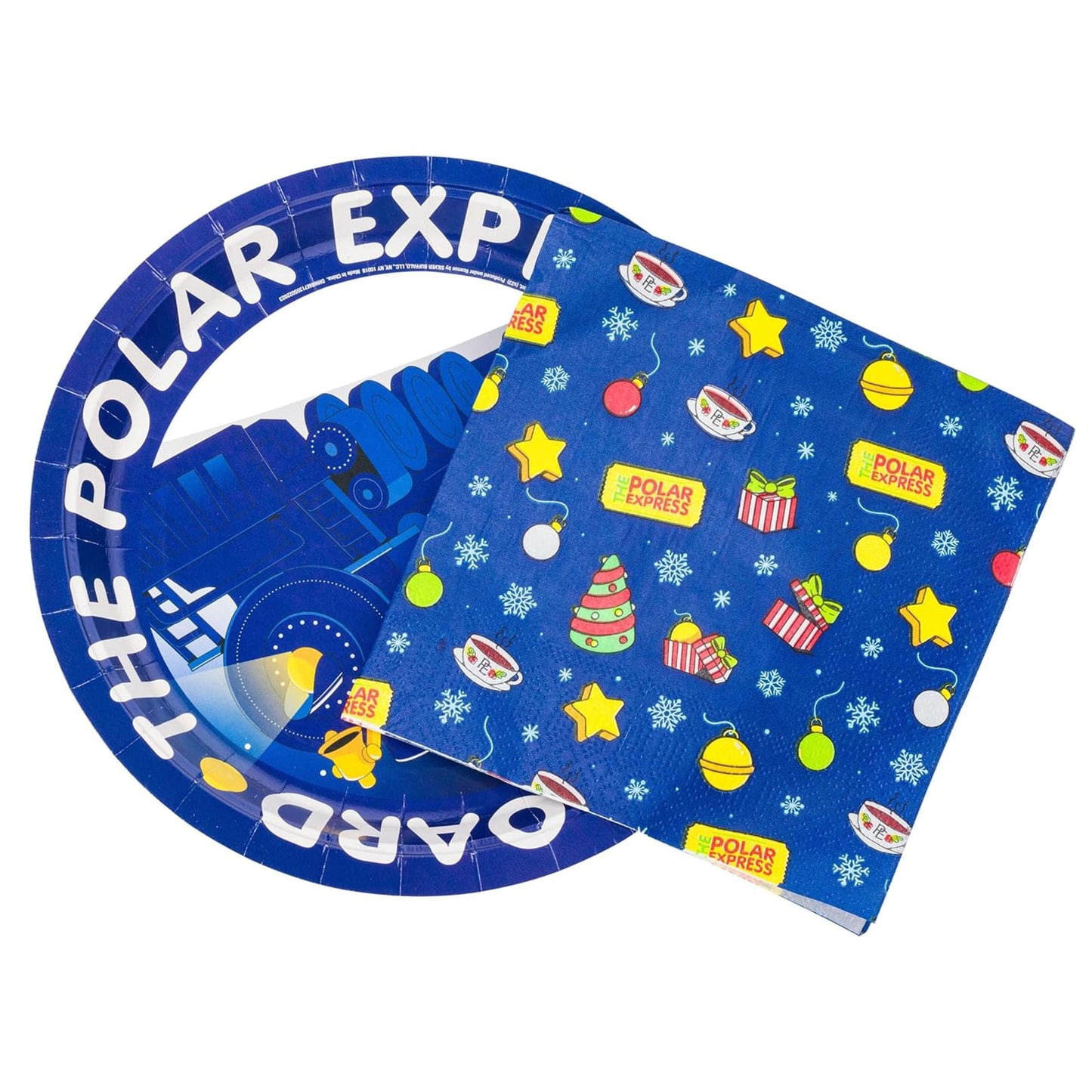 The Polar Express 32 Count Paper Napkin And Plate Party Pack