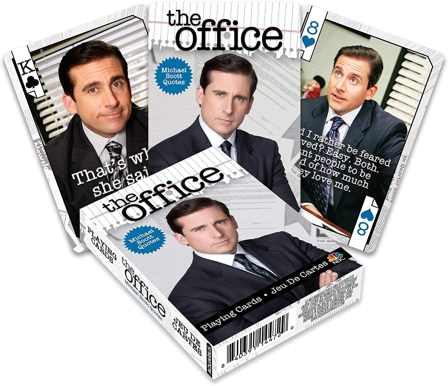 The Office Michael Quotes Playing Cards | 52 Card Deck + 2 Jokers