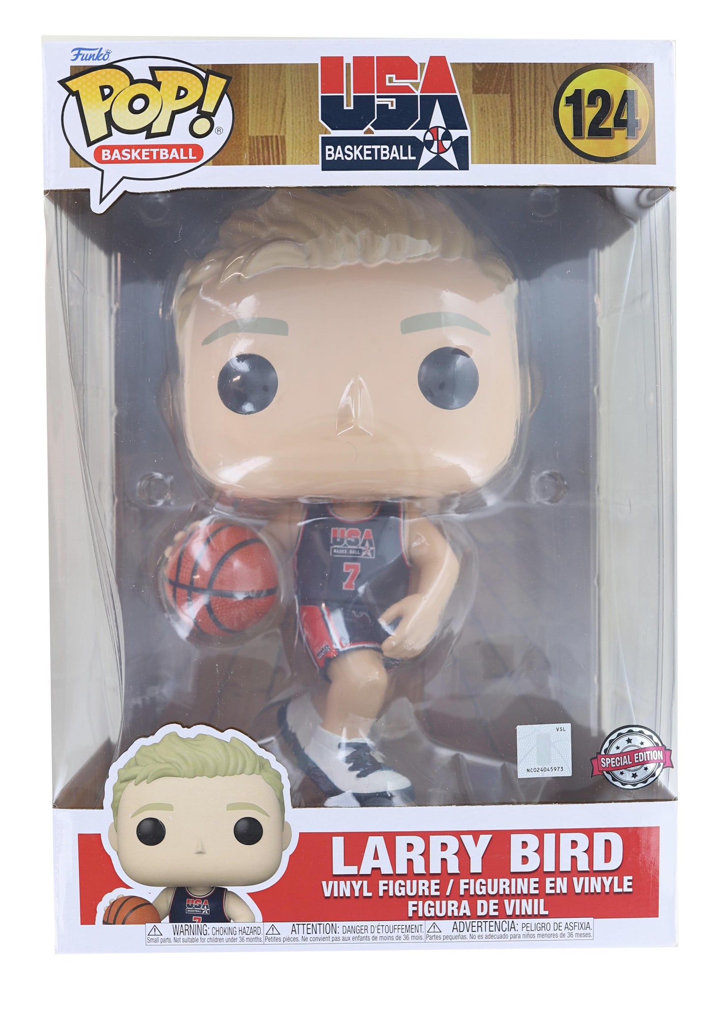 Larry Bird Team USA Basketball Jumbo Funko POP | #124 Exclusive