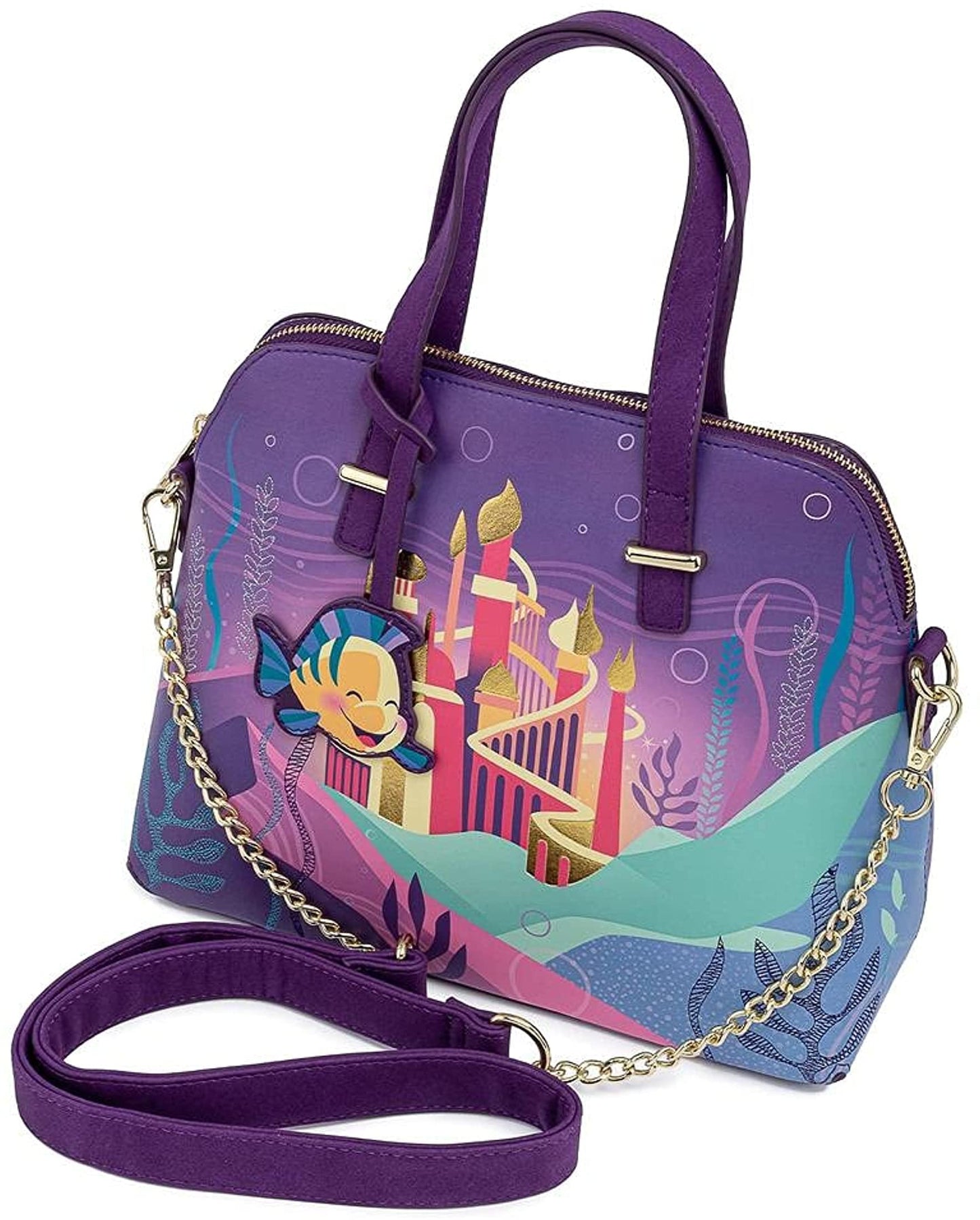 Disney The Little Mermaid Ariel Castle Crossbody Purse