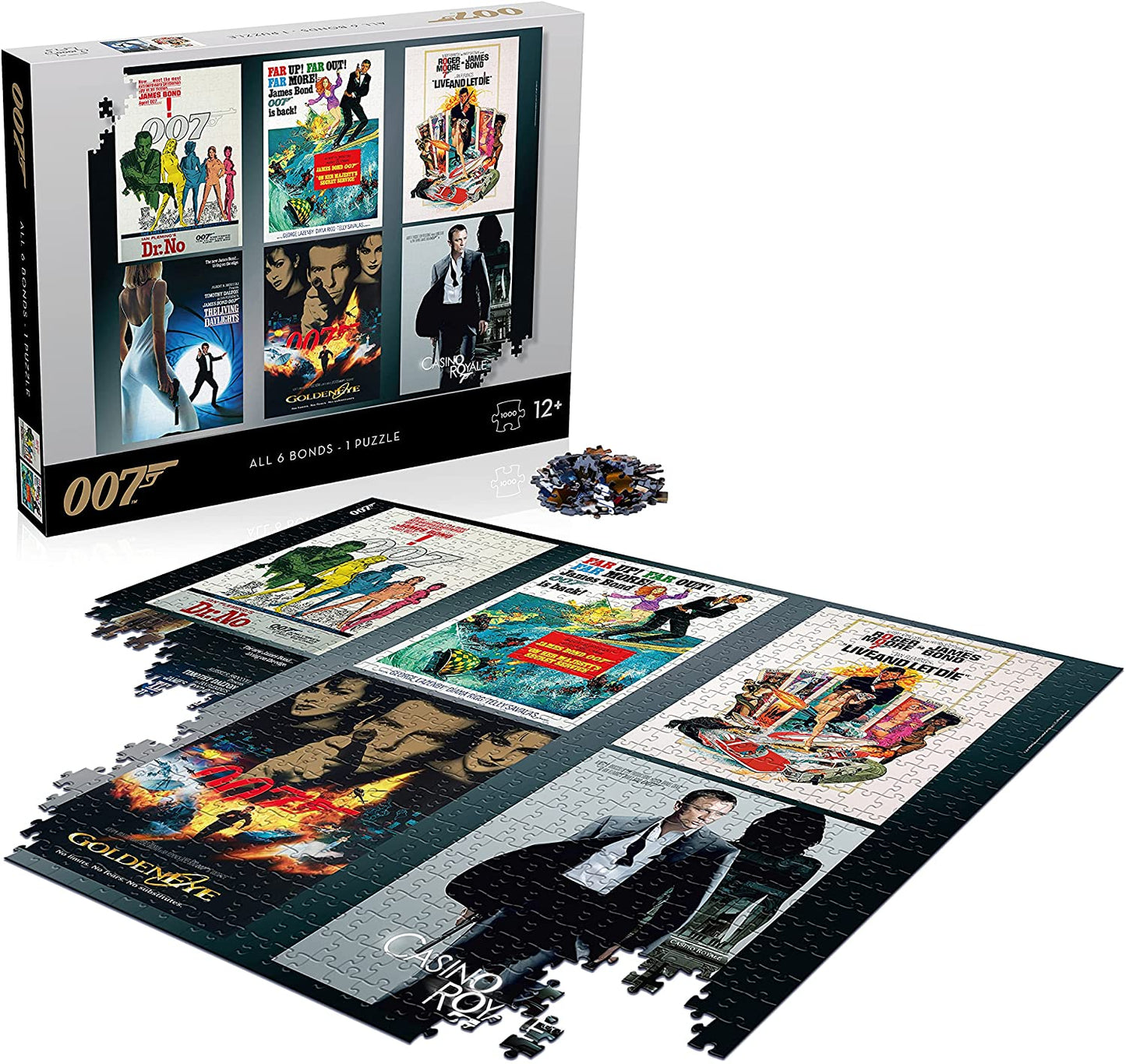 James Bond 007 All Six Bonds 1000 Piece Jigsaw Puzzle