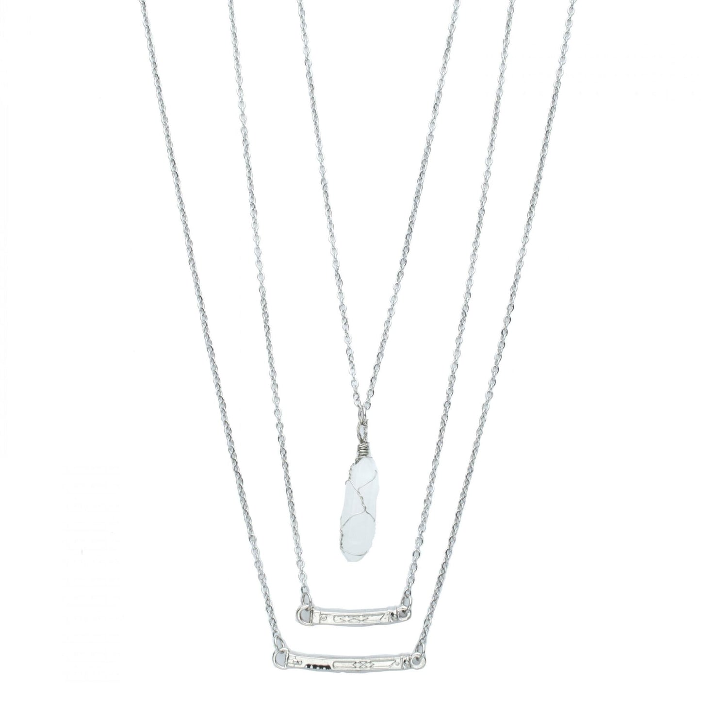 Star Wars Ashoka 3D Layered Lightsaber Necklace