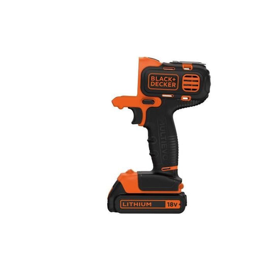 BLACK + DECKER - Cordless MultiEvo Drill-Driver 18V 1,5Ah + Charger - MT218K-QW - Tool with interchangeable head
