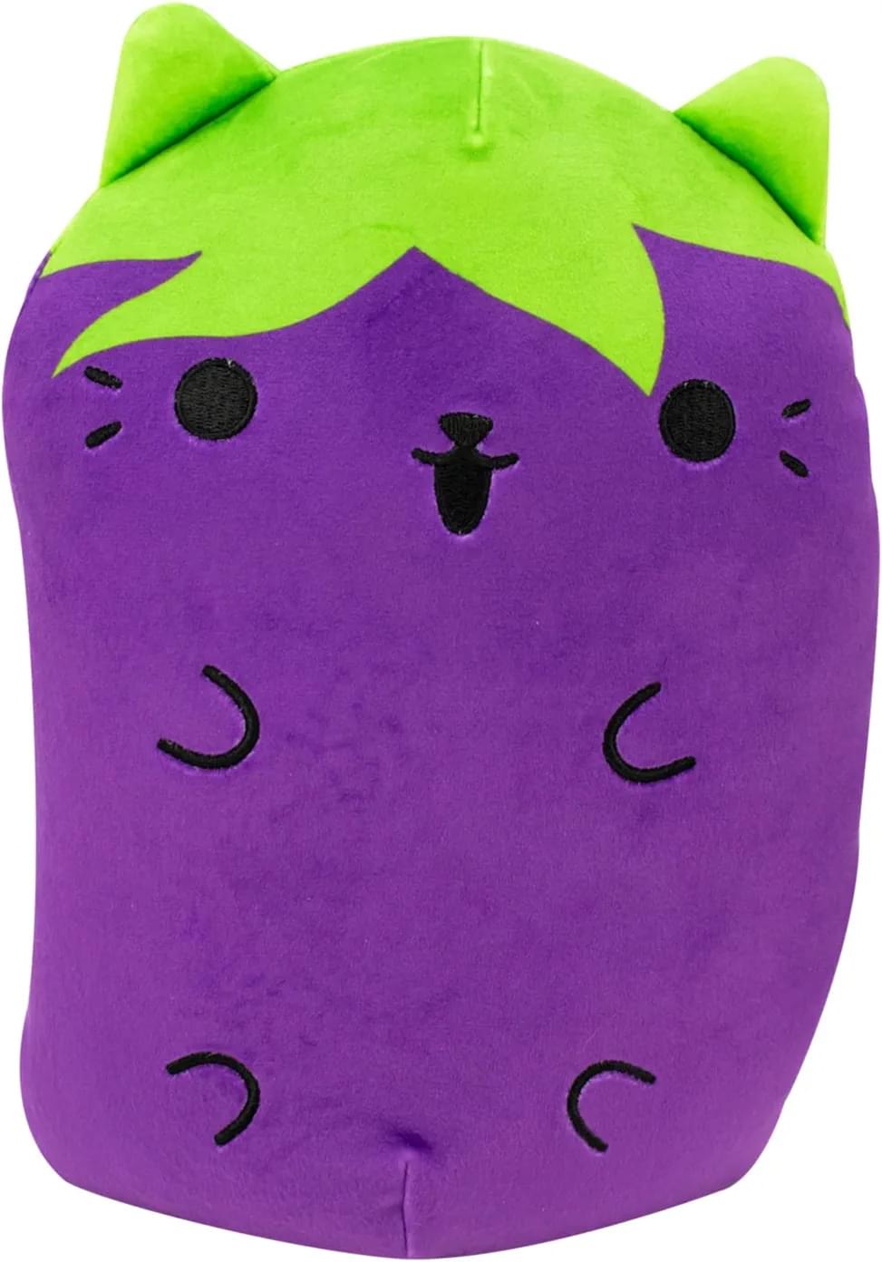 Cats vs Pickles 8.6 Inch Plush | Eggplant