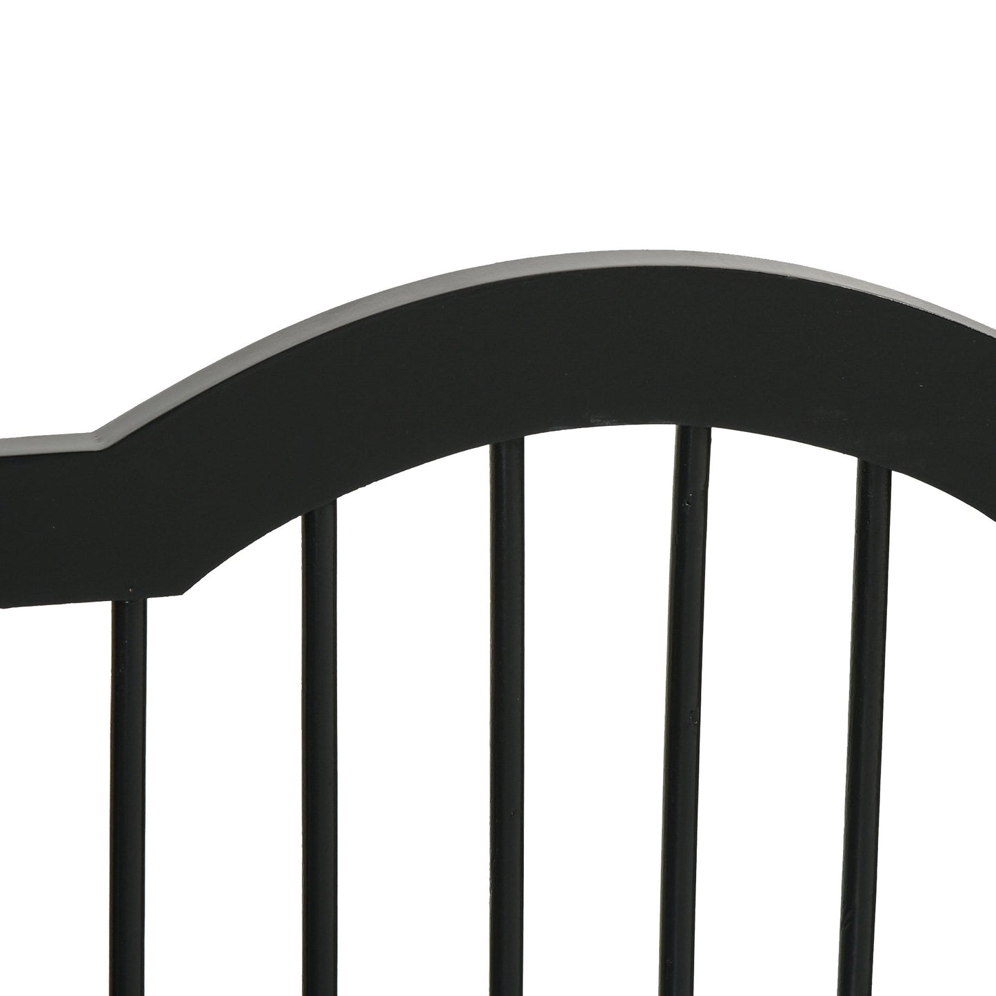 PawHut Absperrgitter Hund 3-teilig, 154,5 x 61 cm Faltbar Hundegitter mit Tür, Türschutzgitter mit 2 Stützfüßen, Freistehend Treppengitter für Küche, Flur, Schwarz