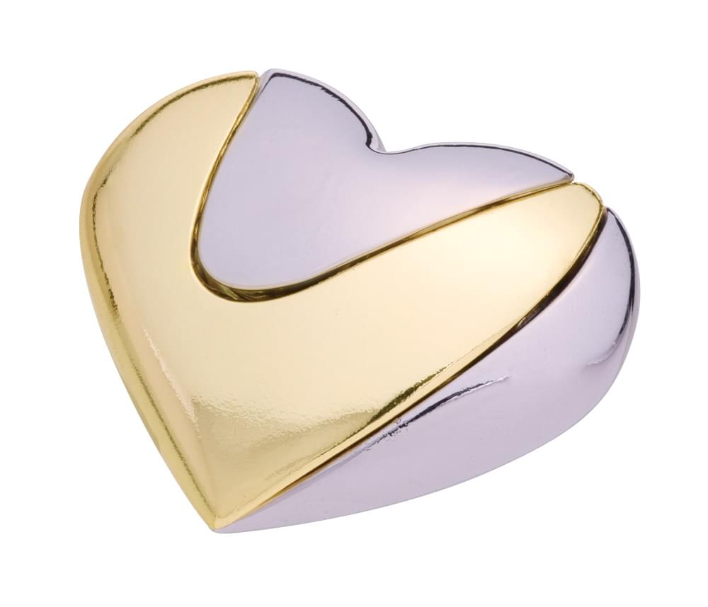 Hanayama Level 1 Cast Metal Brain Teaser Puzzle | Love