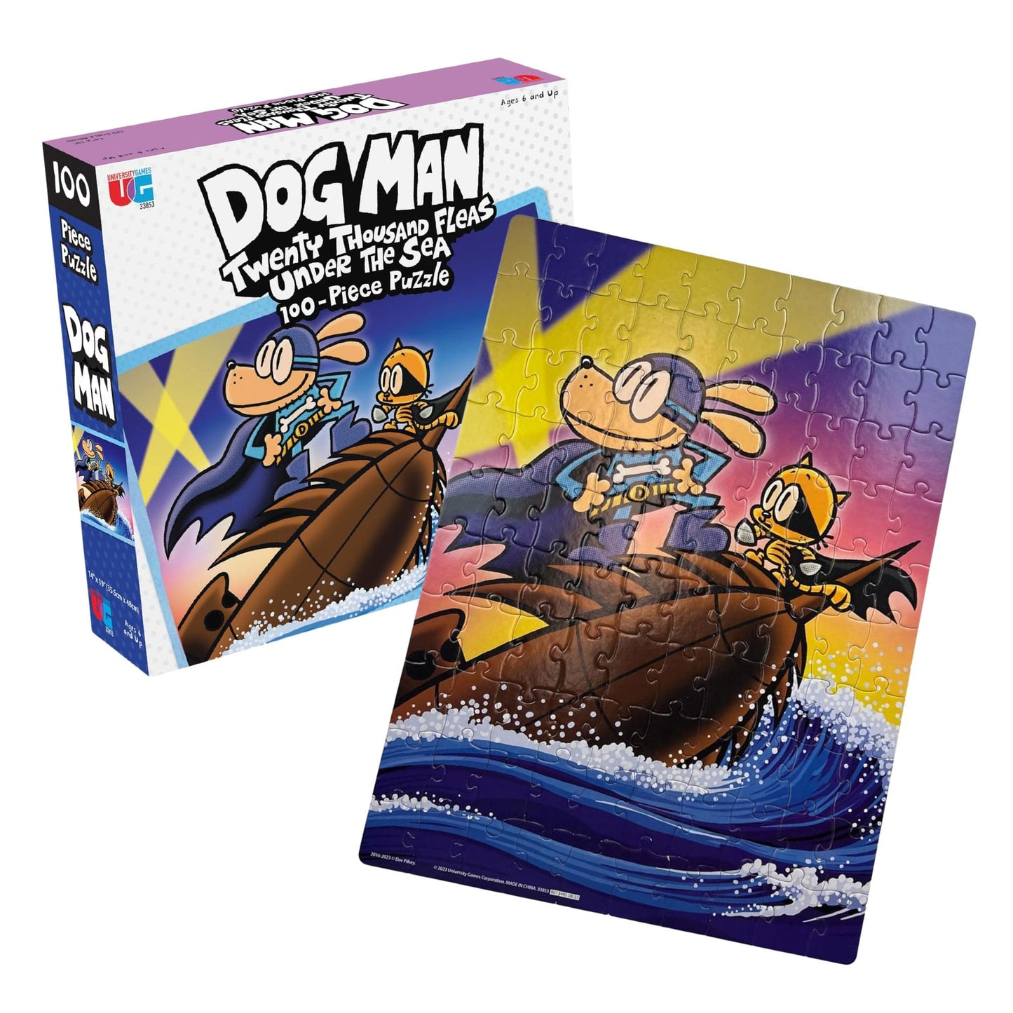 Dog Man Twenty Thousand Fleas Under The Sea 100 Piece Jigsaw Puzzle