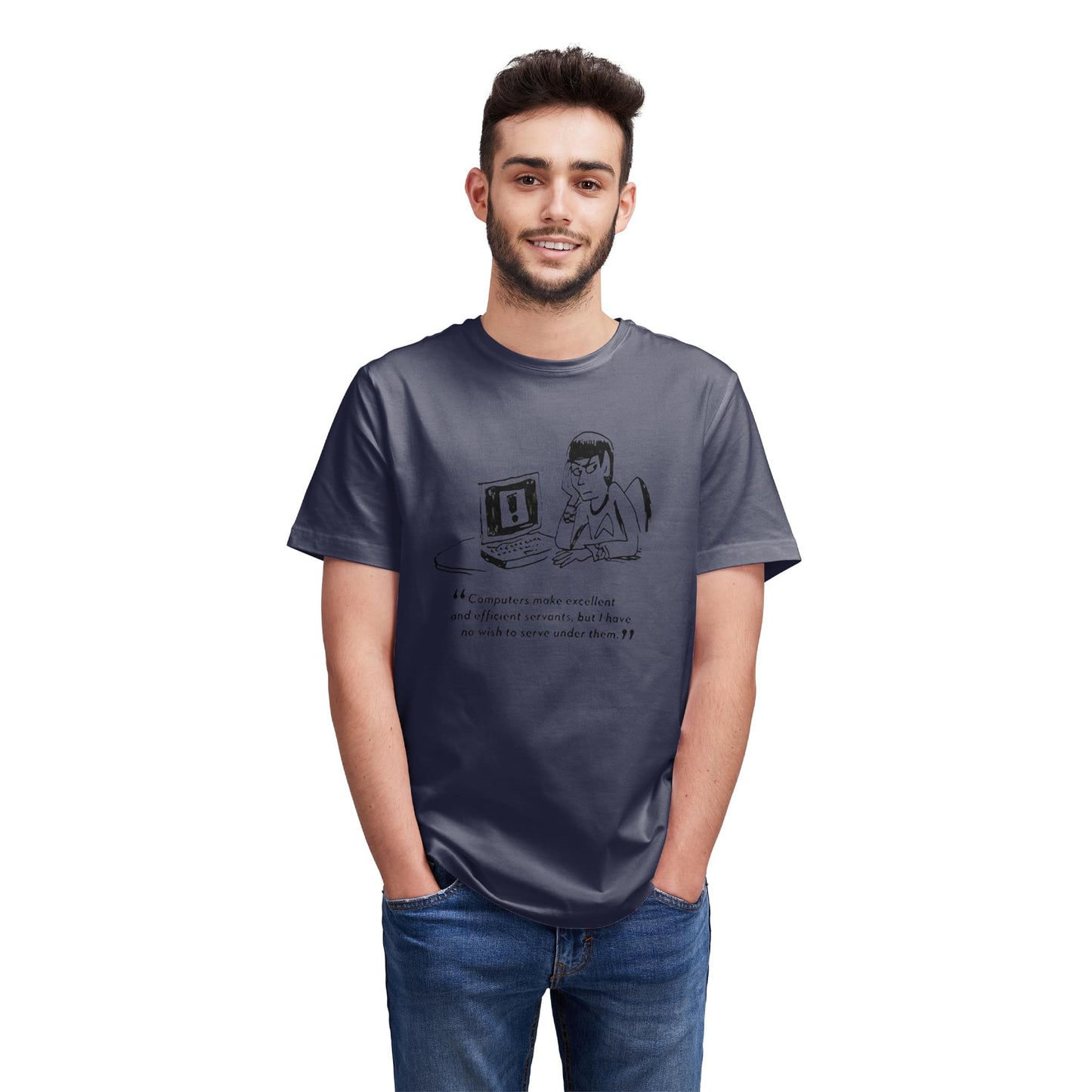 Eaglemoss Star Trek "Computers" Indigo T-Shirt | Large