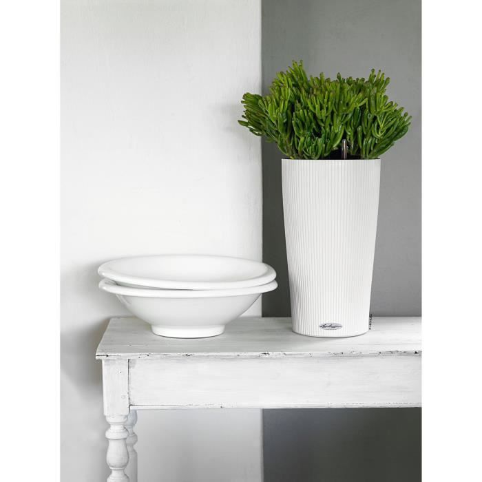 Jardiniere - Cilindro color 23 - Complete kit - White - 6 L - LECHUZA