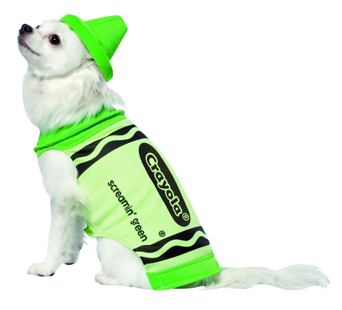 Crayola Screamin' Green Pet Dog Costume X-Small