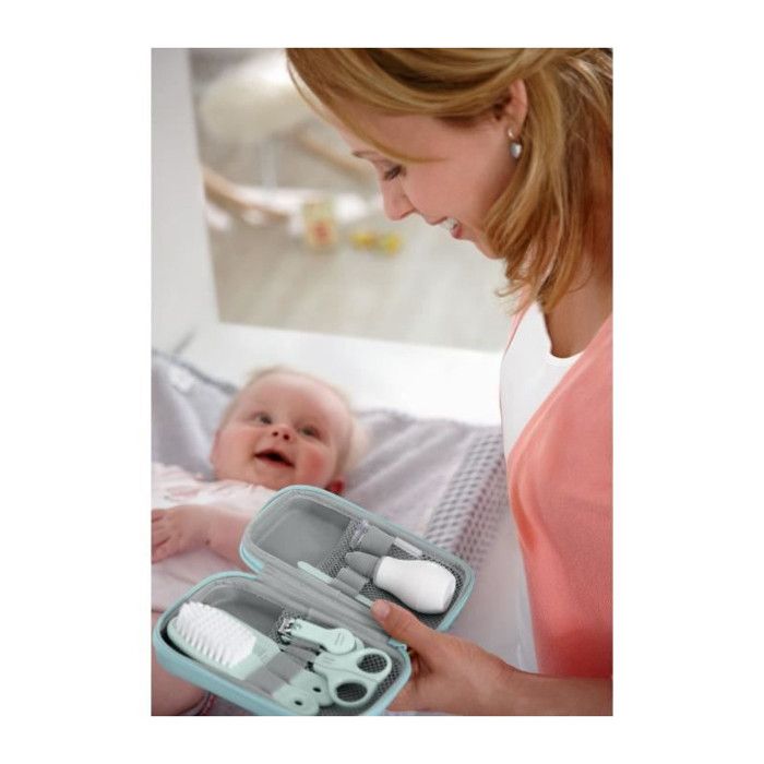Philips Avent Baby Care Kit, Nail Clippers, Scissors, 3 Files, Comb, Hairbrush, Nasal Aspirator and Toothbrush