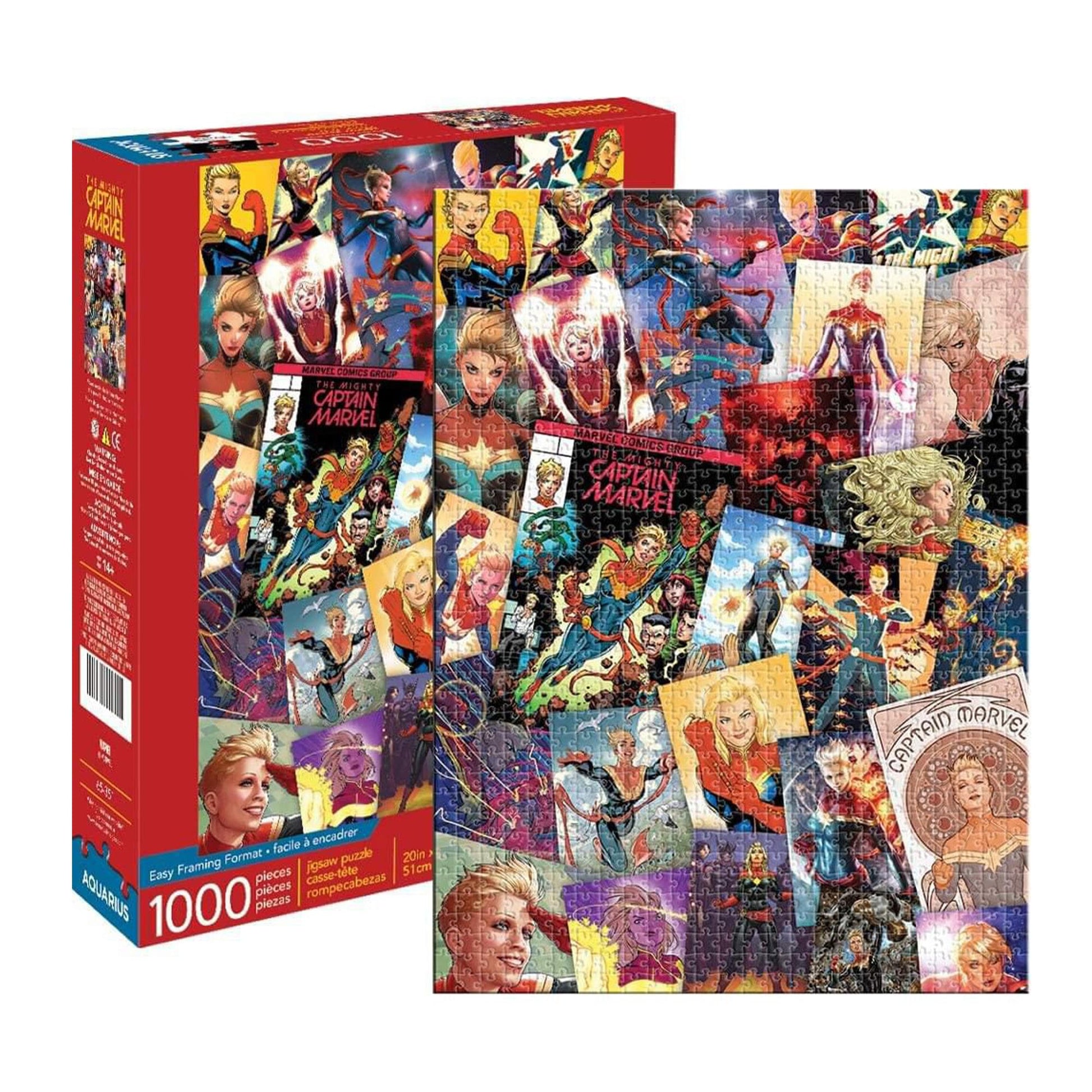 Marvel Captain Marvel Collage 1000 Piece Jigsaw Puzzle