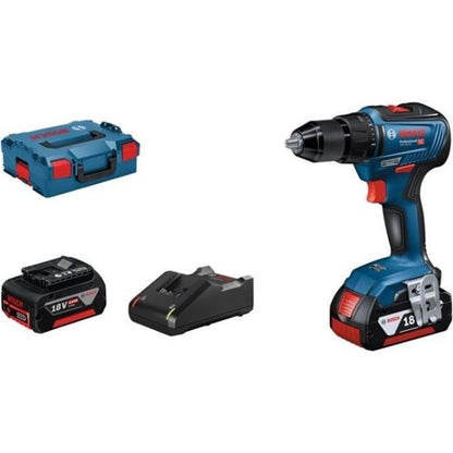 Bosch Professional GSR 18V-55 screwdriver drill + 2 batteries 4.0Ah + L-Boxx