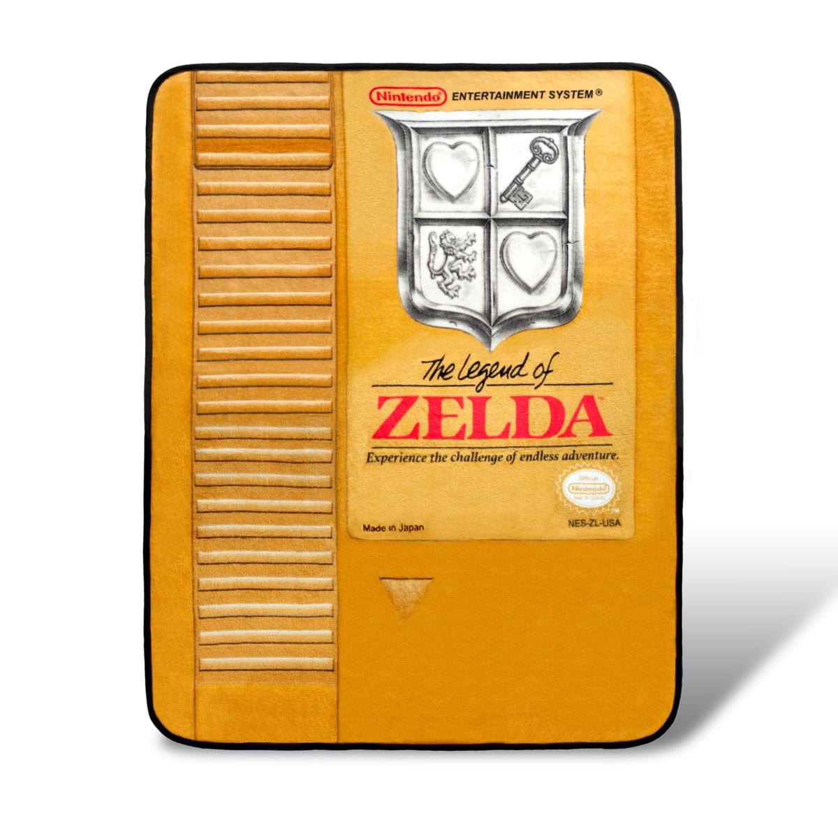 Nintendo The Legend of Zelda Gold Cartridge Lightweight Blanket | 45 x 60 Inches
