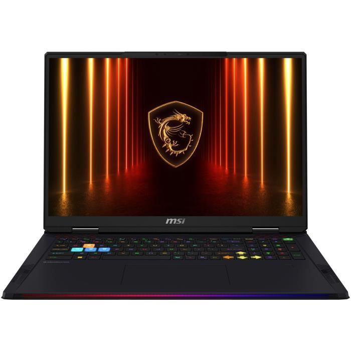 Gaming laptop PC - MSI - Raider 18 HX AI - 18 UHD+ MiniLED 120Hz - i9-285HX - 64 GB RAM - 4 TB SSD - RTX 5080 - Windows 11